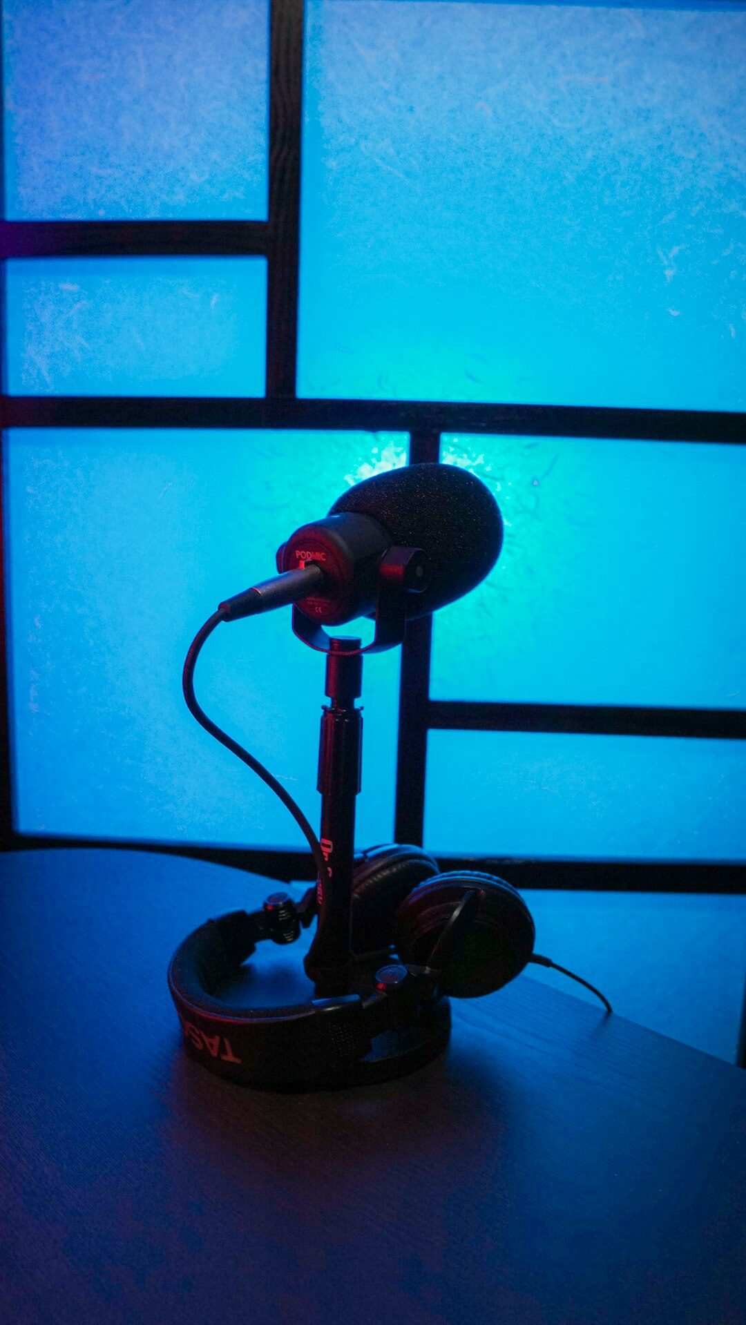 virtual reality headset in studio